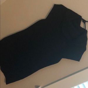 Sweater dress with loose turtleneck